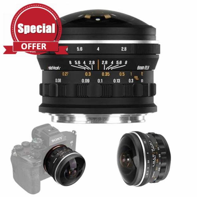 AstrHori 6mm F2.8 Full-Frame Circular Fisheye Lens Ultra Wide Large Aperture Camera Lens for Astrophotography Landscape Photography (RF)