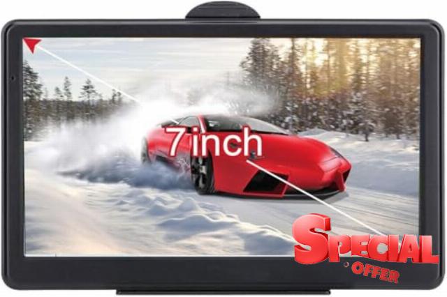 Car Sat Nav | 7 Inch GPS Navigation with 2026 UK & Europe Maps | Lifetime Map Updates