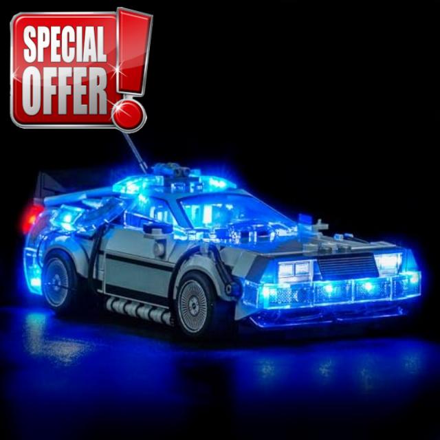 Led Light Set Compatible with Lego 77256 Time Machine from Back to the Future Led Decoration Lighting Kit Compatible with Lego 77256 Building Blocks Model