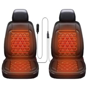 2PCS Comfortable Leather Heated Seat Cushion
