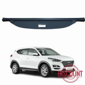 Car Parcel Shelf - Compatible with Hyundai Tucson MK3 2016-2021 | Sturdy Retractabke Boot Cover for Extra Storage | Space Saving Car Accessories | Black | TCC Parcel Shelf Direc