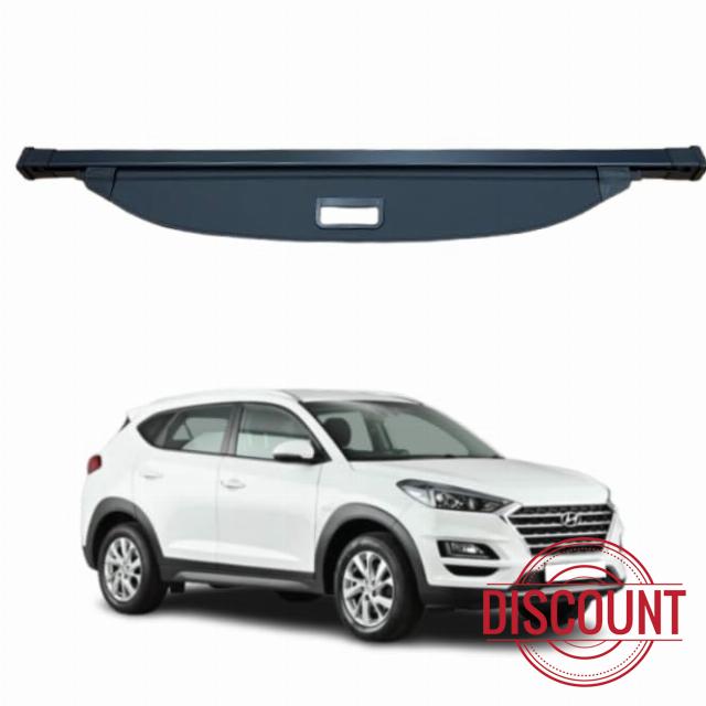 Car Parcel Shelf - Compatible with Hyundai Tucson MK3 2016-2021 | Sturdy Retractabke Boot Cover for Extra Storage | Space Saving Car Accessories | Black | TCC Parcel Shelf Direc