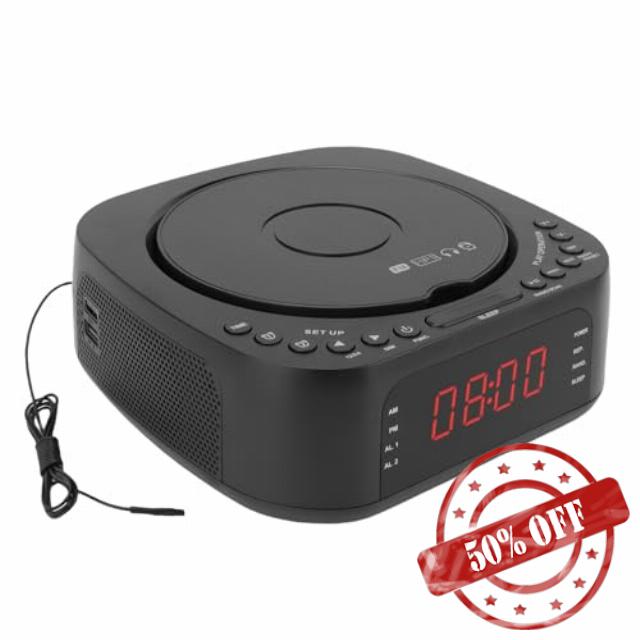CD Player Alarm Clock with Remote