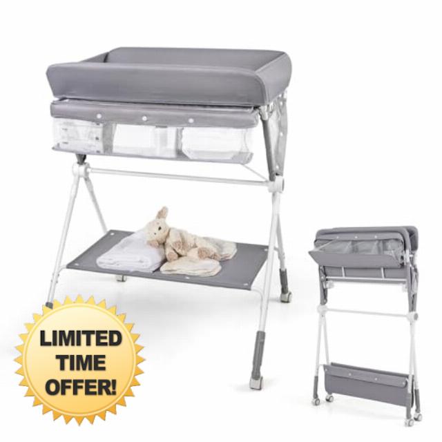GYMAX Folding Baby Changing Table