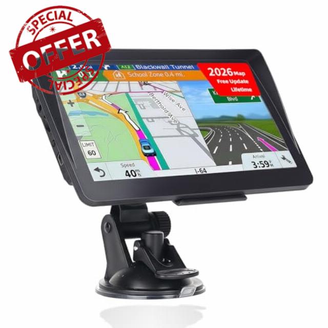 IGEAIIE 7 Inch Sat Nav for Car & HGV Truck