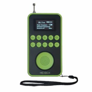 HexBox Spirit Box Ghost Hunting Equipment AM FM Radio Scanner Paranormal Investigations ITC Research Tool Kit Gear Ghost Box Paranormal Equipment Pod EVP Recorder EMF Meter Hunters Detector REM Reade