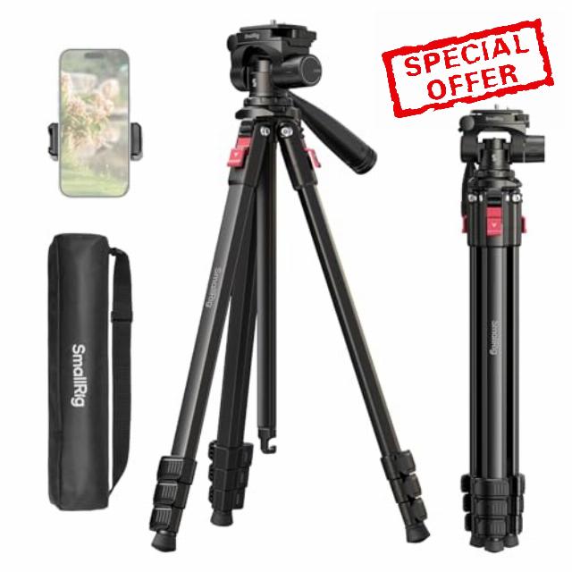 SMALLRIG Aluminum Camera Tripod Stand AP-30