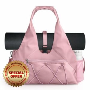 Sports Bag for Women Yoga Bag with Shoe Compartment & Wet Compartment Travel Bag Carry Bag for Yoga Mats Leisure Handbag Swimming Bag Gym Bag for Men and Wome