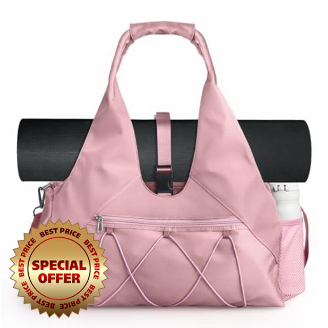 Sports Bag for Women Yoga Bag with Shoe Compartment & Wet Compartment Travel Bag Carry Bag for Yoga Mats Leisure Handbag Swimming Bag Gym Bag for Men and Wome