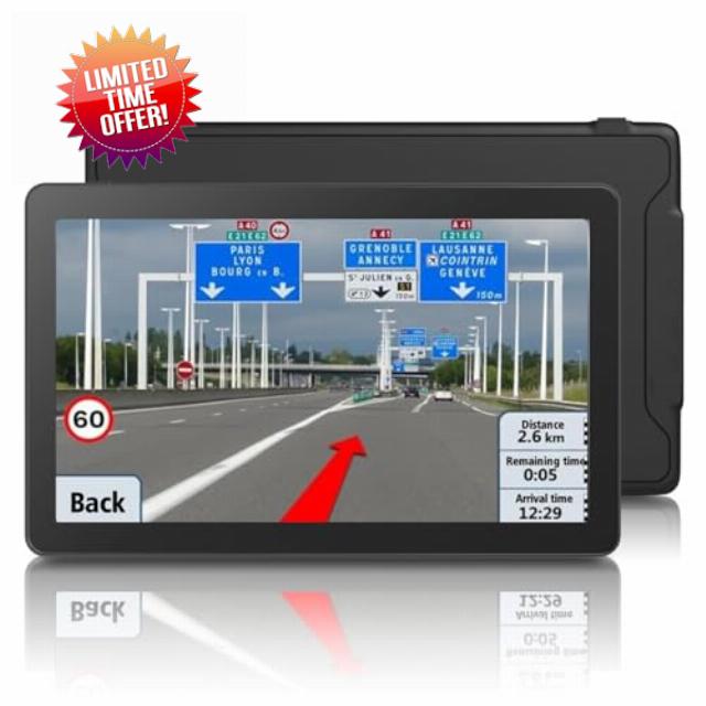 GPS Navigator for Car Truck RV - Latest 2025 Map 9 inch Touch Screen Car GPS
