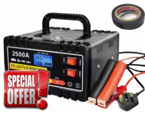2500A HEAVY DUTY Car Battery Charger - 12V & 24V Automatic Smart Pulse Repair
