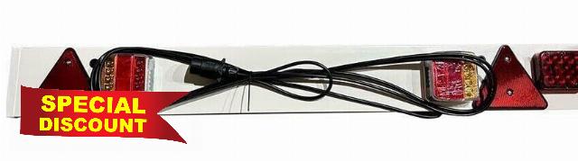 GEAR4GARAGE 4FT LED Trailer Board Lighting Rear Lamps Indicator 12V 5 Metres 7 Core Cable UK
