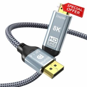2M DisplayPort to HDMI 8K Cable