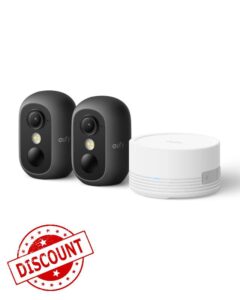 eufy Security eufyCam C35 2 Pack with HomeBase Mini
