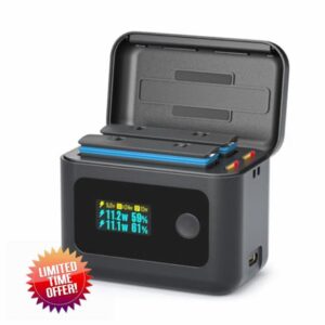 Rszfnjxry Insta 360 X4 Air Battery Charger Hub for Insta360 X4 Air Accessories