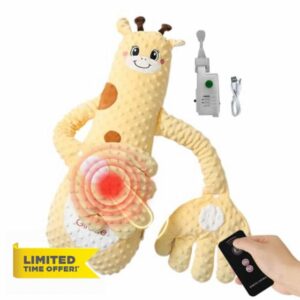 BaЬy Sleep Soother – 68x25x16cm Automatic Calming Palm | Three Speed Patter Anti Startle Pillow – Rechargeable Soft Fabric | Newbórn Napping Bedtime Travel Use