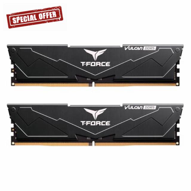T-FORCE VULCAN DDR5 Desktop Gaming Memory 32GB (2x16GB) 6000MHz CL30