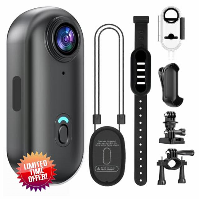 4K Mini POV Camera with 64GB Card