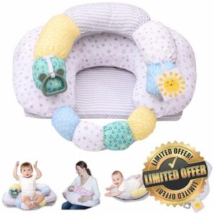 4-in-1 Tummy Time & Nursing Pillow with High