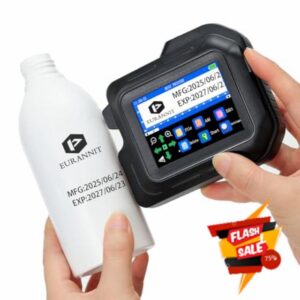 Eurannit E98 MINI Handheld Inkjet Printer - Large 2.8" Touchscreen & Fully Enclosed Design