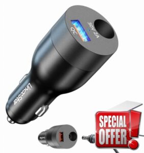 60W Starlink Mini Car Adapter 12V to 24V DC Step Up Converter for Official 16AWG 30M Cable