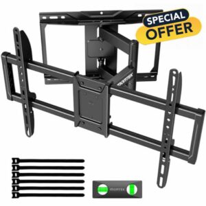 monTEK Full Motion TV Wall Bracket for 37-84 Inch TVs