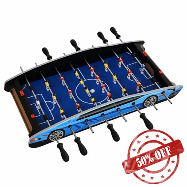 HOMCOM 29 Inch Mini Tabletop Football Foosball Gaming Table Play Fun Game 74.5L x 36.1W x 12H CM