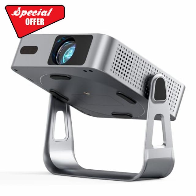 [Ultra-Thin & NetfIix Officially] Smart Mini Projector 4K