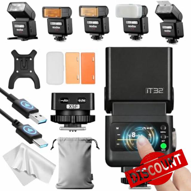Godox iT32 TTL Camera Flash with X5F Trigger for FUJIFILM