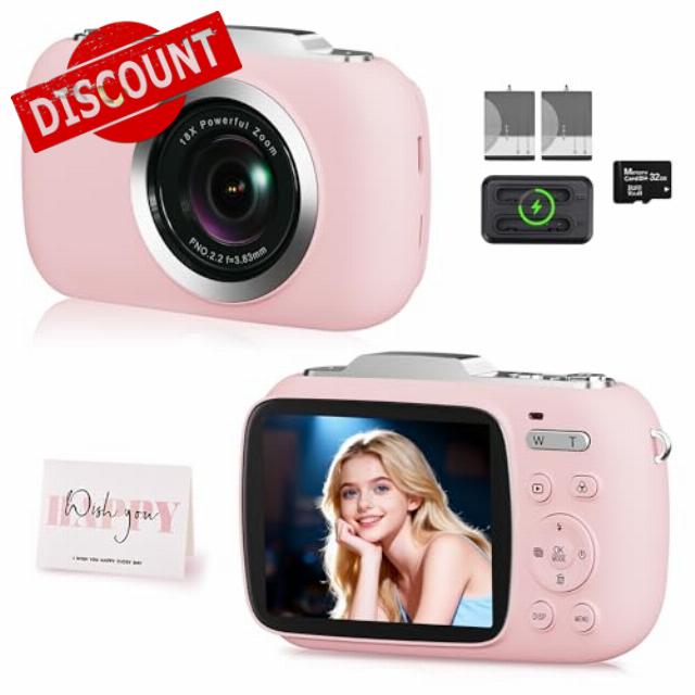 5K Digital Camera 80MP Vlogging Camera 18X Zoom Phtotgraphy Camera