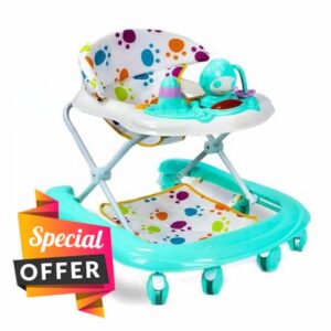 Baby Walker Foldable 5 Levels Height Push Along Walker for Boys/Girls from 6 Months