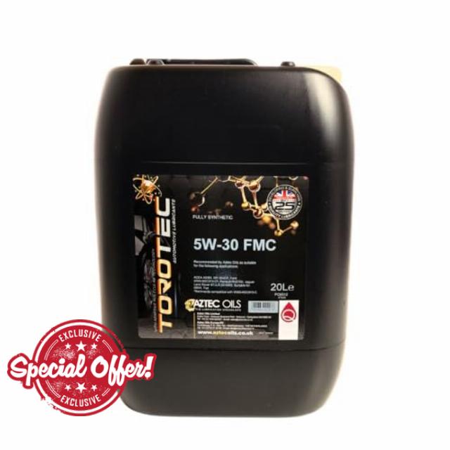 PCM012 5W-30 FMC Premium Fully Synthetic Automotive Engine Oil 20L Compatibility with Dacia Logan 2006-2025