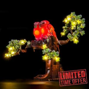 LocoLee Led Light Set Compatible with Lego 21365 Love Birds Led Decoration Lighting Kit Compatible with Lego Ideas 21365 Building Blocks Model