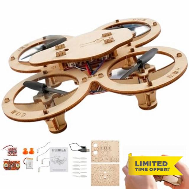 Wooden Drone Model Kit