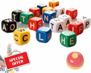 60pcs-Dice Word Game