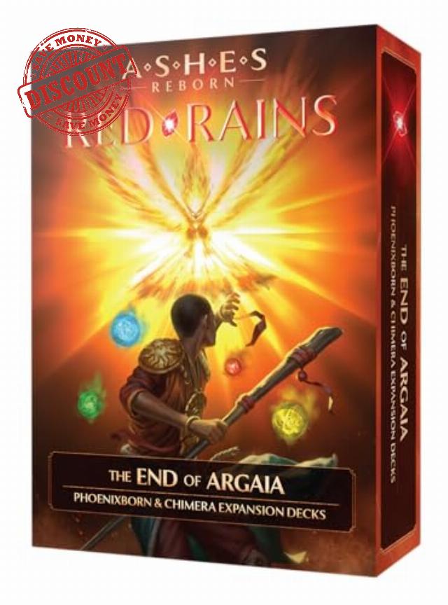 Plaid Hat Games | Ashes Reborn: Red Rains - The End Of Argaia | Board Game Expansion | Ages 14+ | 2 Players | 30-60 Minutes Playing Time