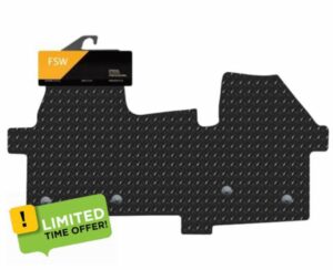 FSW - Compatible with Volkswagen Transporter T7 Automatic 2025-Onwards Tailored Rubber Van Floor Mats - 5mm EXTRA Heavy Duty Rubber