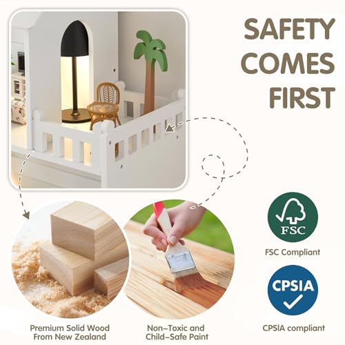 Large Display Storage Doll House