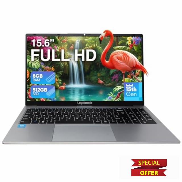 15.6" Full HD Windows 11 Laptop (Dec 2025 Release) - Intel 15th Gen