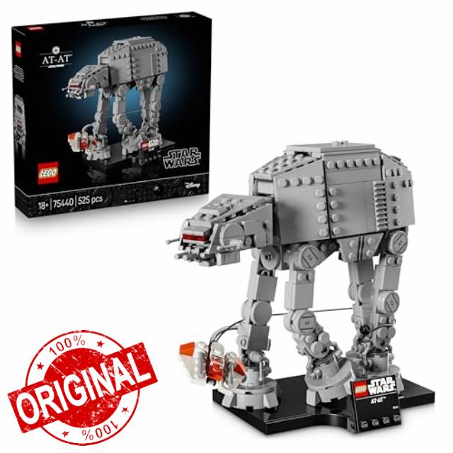 LEGO Star Wars 75440 AT-AT Building Set for Adults - Display Model Kit w/Snowspeeder