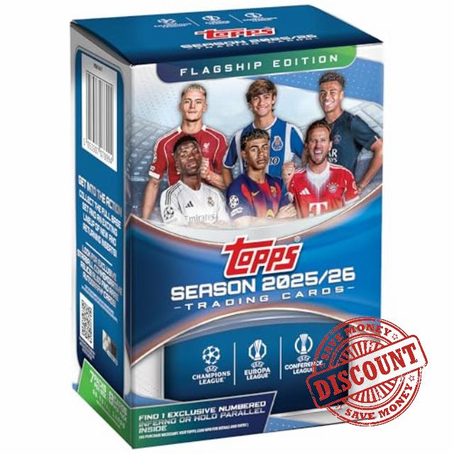 2025-26 Topps UEFA Club Competitions Soccer - Factory Sealed - Value Box