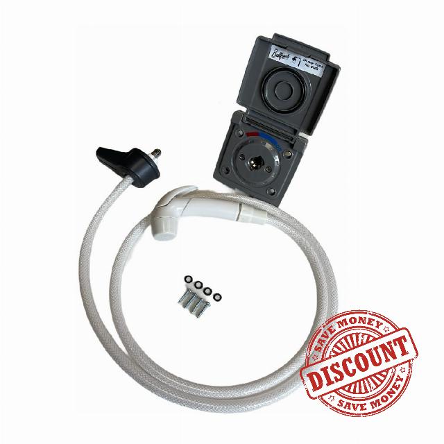 Bullfinch External Shower Outlet with 1.5m Hose – Outdoor Shower Point for Campervans