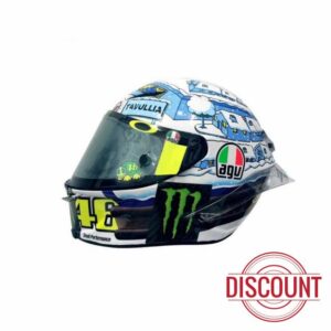 VR46 Valentino Rossi Miniature 1:5 Mini Helmet MotoGP_Test 2017