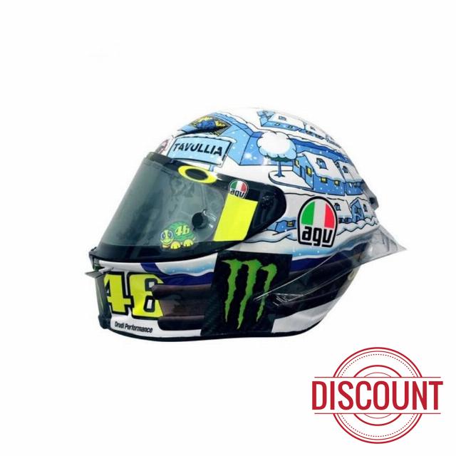VR46 Valentino Rossi Miniature 1:5 Mini Helmet MotoGP_Test 2017