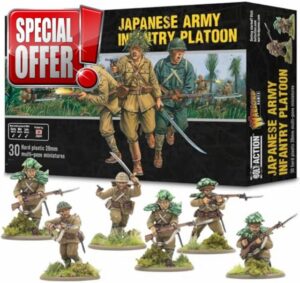 Warlord Games Japanese Army Infantry Platoon - 28mm Scale Plastic Miniatures for Bolt Action Highly Detailed World War 2 Miniatures