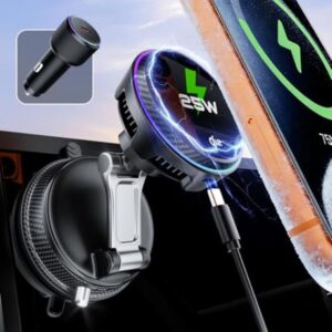 Qi2.2 25W Certified for MagSafe Car Mount Charger