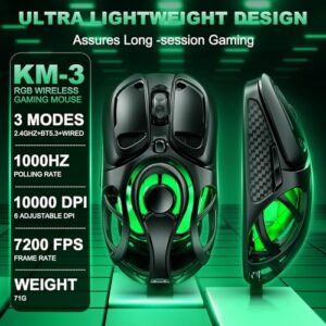 Tri-Mode 2.4G/USB-C/Bluetooth 5.3