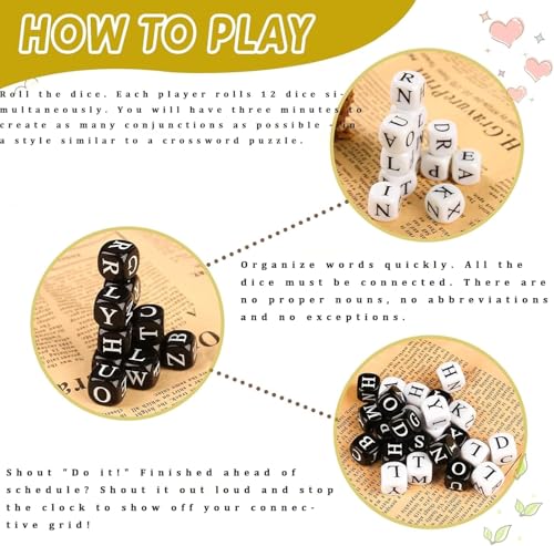 Dices Words Games Brain Exercise Game