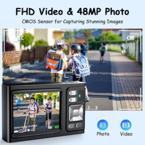 1080P Dual Vlogging Camera with 2.8" LCD Screen