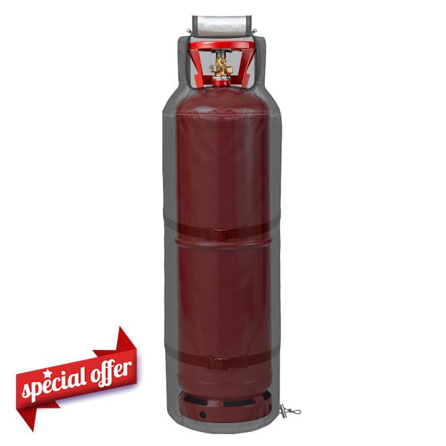 Insulated Propane Tank Cover – Heavy Duty Waterproof Gas Bottle Full | Thermal Insulation Cover For Propane Tanks | Durable Outdoor Cylinder Jacket | Protects From Cold